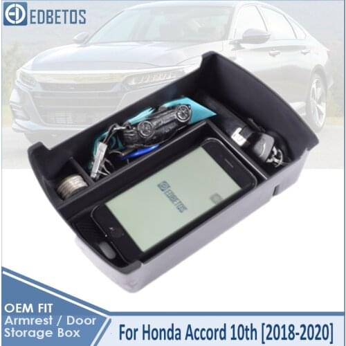 Car Armrest Box Storage Center Console Organizer Container Holder Box For Honda Accord 10th 2018 2019 2020 Accessories