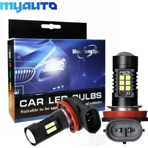 2pcs Fog Lamp H11 LED H8 HB3 9005 HB4 9006 LED Bulbs 1200LM 6000K White Car Driving Running Lights Auto Lamp 12V 24V