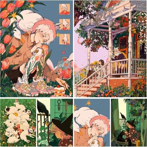 Diamond Painting 5D DIY Character Animal Illustration Rhinestone Three-dimensional Mosaic Decoration Painting Can Be Customized