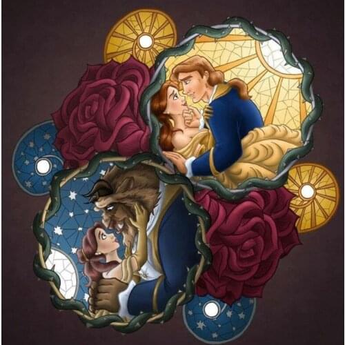 Disney Diamond Painting Full Beauty and Beast Diamond Embroidery Cube Mosaic Gifts Cross Stitch Kits Home Decor Painting
