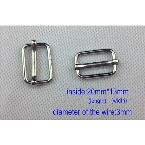 Free Shipping - 100 pcs Silver Metal Buckle For Belt,Single Pin Buckle,Fit 20*13mm Belt,Good Quality