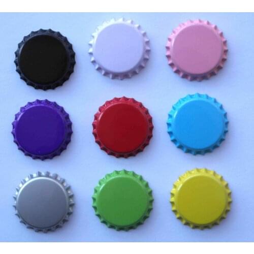 Free Shipping 1000 pcs/Lot both Side Colored Crown Bottle Caps Beer Caps for jewelry Hair Bows Marking