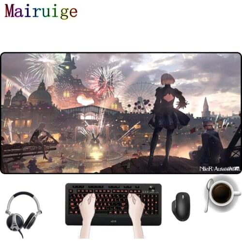 Mairuige large mouse pad non-slip waterproof design animation game accessories Neil automatic mouse pad quick sliding table mat