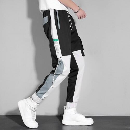 Mens Korea Harem Trouers Streetwear Punk Rock 2021 Spring Autumn Skinny Pencil Casual Fashion Pants Ankle-Length Hip Hop