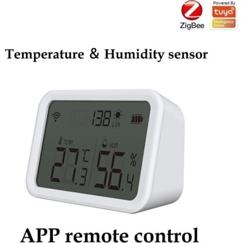 Tuya ZigBee Temperature sensor with LCD digital display DIY Temperature control smart air-condition work with wifi-ir remotes