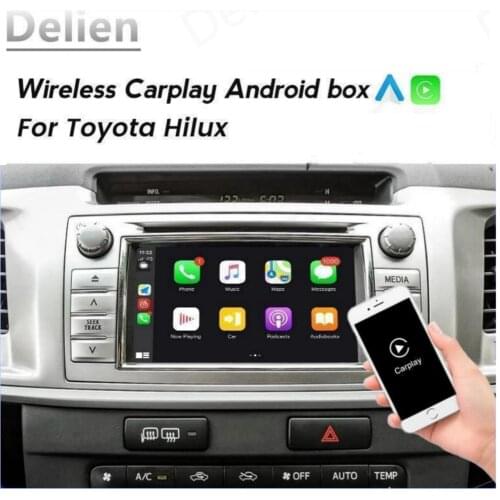 Delien Wireless Apple CarPlay Andriod Auto Car Multimedia playback Module For Toyota Hilux CVH 60 Pin Support original camera
