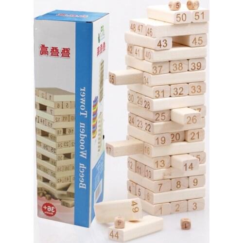 Wooden Building Blocks Log Color Desktop Parent-child Interaction Chldrens Enlightenment Educaional Early Education Toys