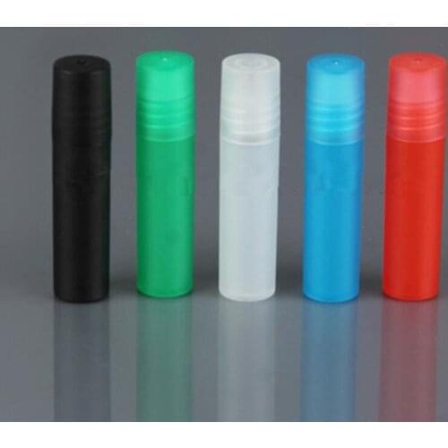 5ml Essential Oil Roller Bottles with plastic Roller Balls Aromatherapy Perfumes Lip Balms Roll On Bottles F20171143