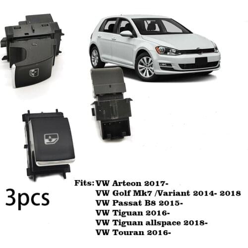 3pcs Passenger Side Window Control Switch Button for VW Arteon Golf 7 MK 7 Tiguan Passat B8 5G0959855A,5G0 959 855A,5G0 959 855