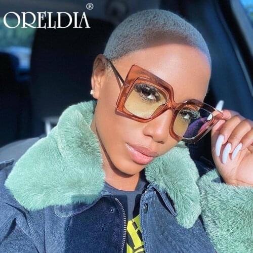 Square Oversized Frame Anti-Blue Light Glasses Fashion Ladies Transparent Flat Glasses Can Be Equipped With Myopia Glasses Hot