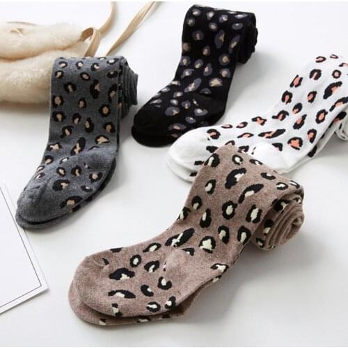 Toddler Baby Leggings Girls Soft Pants Leggings Children Kids Cute Stretchy Leopard Print Trousers Bottoms 2-9T