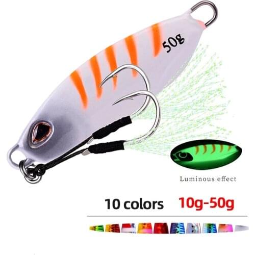 Spoon Jig Fishing Lure Weights 10-50g Fishing Jigs Saltwater Lures Metal Bass Jig Isca Artificial Fake Fish Glitter Holographic