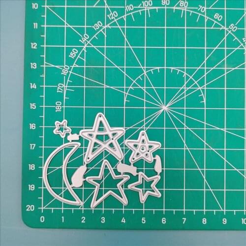 Stars and moon Metal Cutting Dies New for Scrapbooking DIY Album Embossing Folder Paper Card Maker Template Stencils