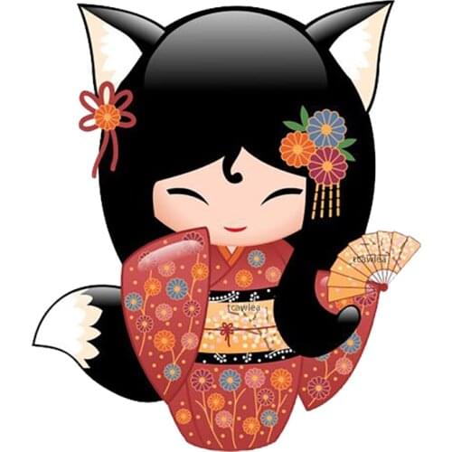 Lovely Smile Fox Fan Kimono Cherry Girl Metal Cutting Dies Human Stencil for DIY Scrapbooking Cards Decorative