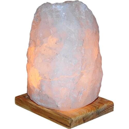 Natural Crystal Rock Salt Lamp Çankırı Wired Bulb White 7-8Kg