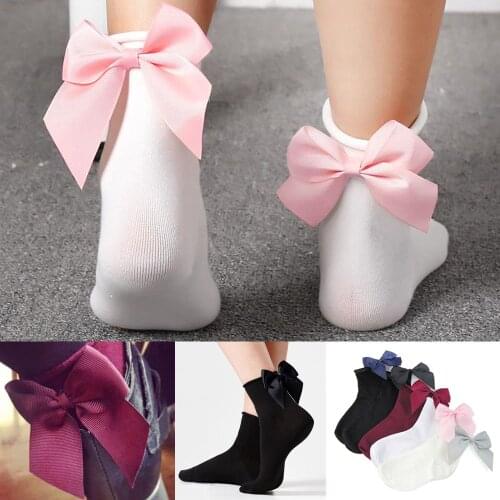 Girls Socks With Bows Princess Womens Lovely Socks for Girl Children Winter Warm Christmas