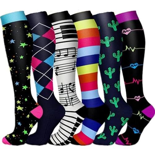 New Compression Stockings Soccer Football Socks Varicose Veins Socks Unisex Outdoor Running Cycling Long Pressure Stockings