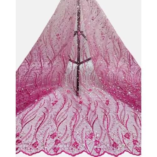 New product launches exquisite sequins gradient tulle embroidery, comfortable fabric, suitable for fashionable ladies' skirts 5y