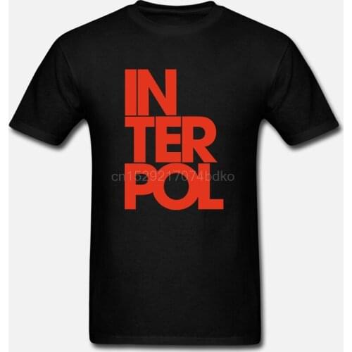 Official Interpol Stacked Logo T-Shirt El Pintor Antics Turn Bright Lights Band