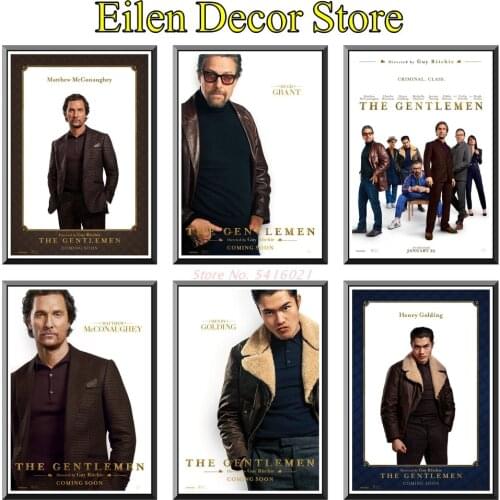 The Gentlemen Movie Poster Posters & Prints Retro Movie Poster Decoration Art Prints Wall Picture Decal Movie Poster 42X30cm