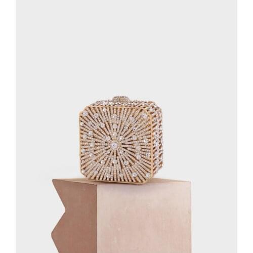 Luxury Crystal Women Clutches bags Designer Women Flower Crystal Clutch Bags For Prom Event Evening Party Dinner Occasion purse