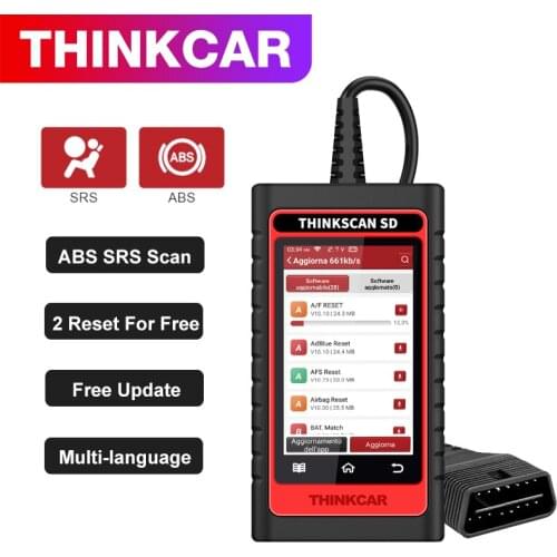 Thinkcar Thinkscan SD2 OBD2 Scanner ABS SRS OBD2 Automotive Scanner Multi-language Car Diagnostic Tool Lifetime Free Update