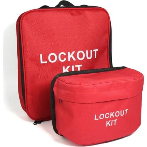 Safety Bag Lockout Kit Polyester Cloth Portable Light Weight Waterproof Lock Industry Big Package
