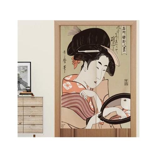 Japanese style Fabric curtain kitchen bedroom fitting room toilet door livingroom hotel cafe screen partition curtain