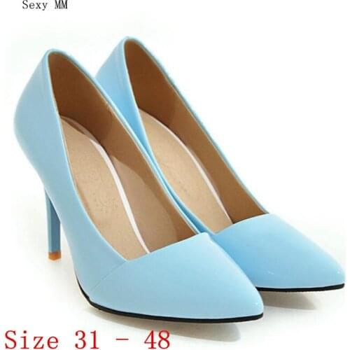 High Heels Women High Heel Shoes Pumps Stiletto Woman Party Wedding Shoes Kitten Heels Small Plus Size 31 - 48