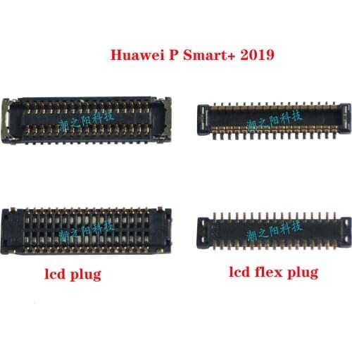 LCD Display FPC Connector Plug MotherBoard Pin For Huawei P Smart+ 2019