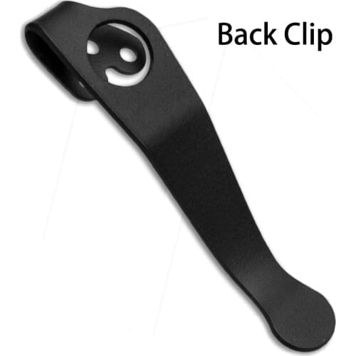 1piece Top Quality New Style Titanium Pocket Knife Clip Kydex Back Clip Waist Clip for C81 C10 C11 C223 Folding Knife Back Clips