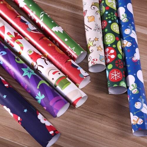 10pcs/lot Christmas Gift wrapping paper Gifts Boxes Packaging Paper Packaging Material Paper DIY crafts supplies