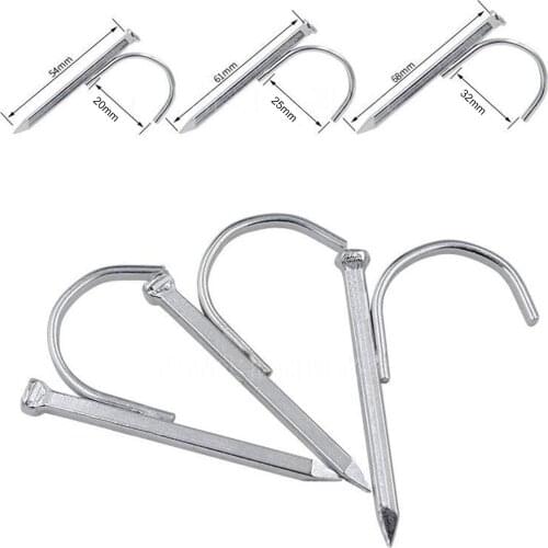 10Pc PPR Cement Steel Nail Water Pipe Hanging Load Fixed Type Hook Wall Install Fasteners Structure Wall Nail Water Pipe Fitting
