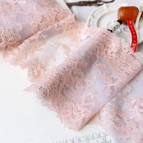 2meter/lot 15.5cm Good Quality Polyester Elastic Net Lace Trimming Bra Textile Material X585