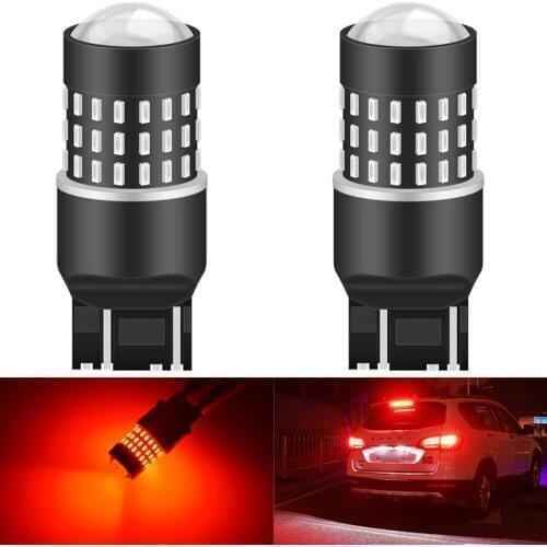 2pcs T20 7443 W21W led Brake Stop Parking Reverse light 992 t20 Auto turn Signal Lamp Bulb Super bright 3014SMD Amber White Red
