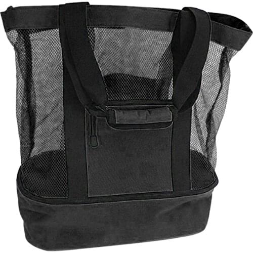 2 in 1 Cooler Picnic Bag Beach Bag Oversized Lightweight Mesh Beach Tote Bag Summer Storage Travel For Outdoor Beach XHC88