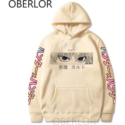 2021 Anime Hunter X Hunter Cosplay Clothes Costumes Men Women Hoodies Killua Zoldyck Devil Eye Print Sweatshirts Tops Pullovers