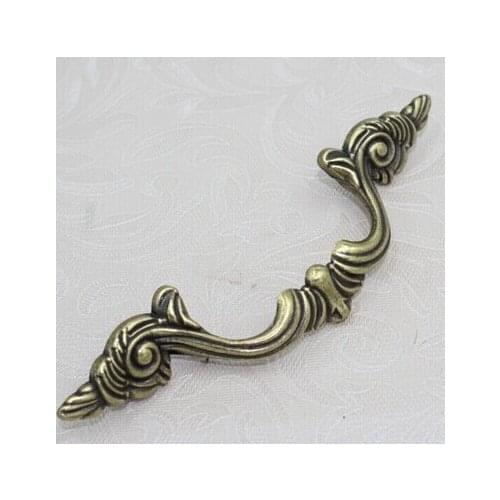 96mm Kitchen Cabinet handles Antique Silver Drawer Pulls Bronze Zinc Alloy Dresser Wardrobe Handles Pulls bedside cabinet handle