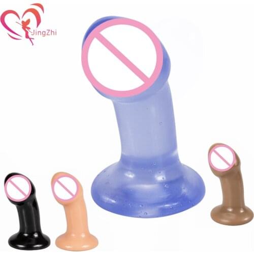JingZhi Mini Anal Plug Sex Toys For Women Unisex Butt Plug Dildo for Anal Toy with Suction Cups Gay Strapon Dick Adult Sex Shop