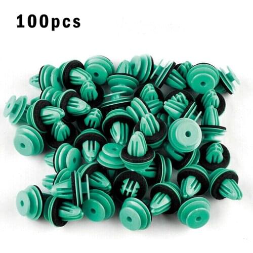 Car Styling Universal Auto Fastener Car Bumper Clip 100PCS Vehicle Retainer Rivet Door Panel Fender Liner