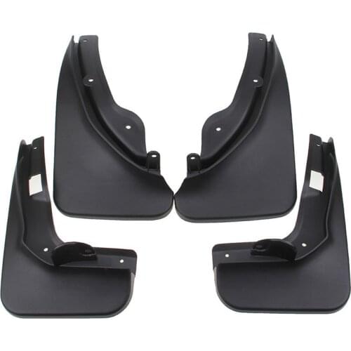 Car decoration Front+Rear Flaps Splash Mud Guard Fender Mudguards For Benz C Class 2008-2010 4pcs / Set