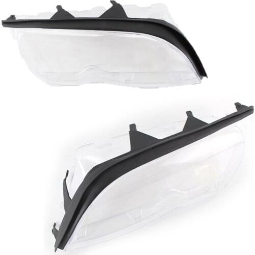 For BMW E46 2002-05 3 Series Headlight Headlamp Lens Clear Cover w/ Gaskets 4DR