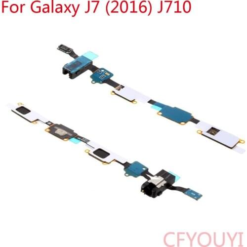 For Samsung Galaxy J7 2016 J710 Home Button Earphone Jack Flex Cable