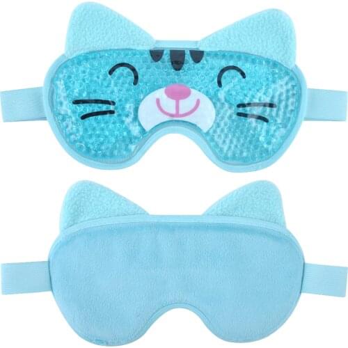 Cooling Eye Mask for Puffy Eyes Soft Cold Eye Mask with Gel Bead Animal Shape Eye Mask Gel Face Mask for Migraines and Headaches