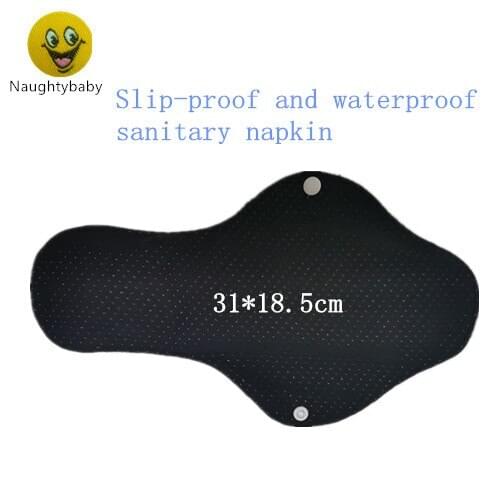 Newest Black Bamboo Sanitary Pads heavy flow night Feminine Hygiene cloth No- Slip menstrual pads sanitary pad For Women Girls