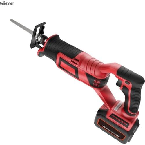 800W Electric Saw Reciprocating Saw With 4000mah Lithium Battery LED Light For Wood Metal Plasitic Pipe Cutting DIY Power Tools