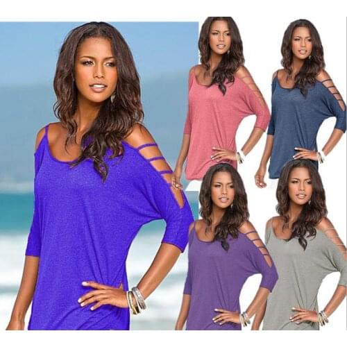 Блузки с открытыми плечами Purple Pearl China At AliExpress