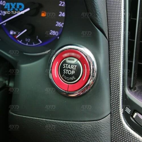 Q50 Key Cover Start Stop For Infiniti Q50L QX60 Key shell Cover Metal Plastic Interior Tirm Parts Car Sticker For decoration
