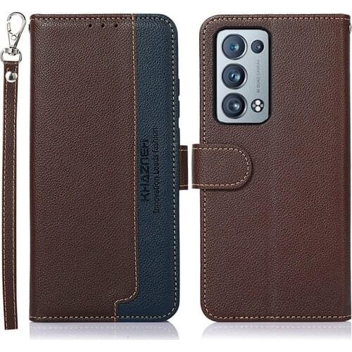 RFID Blocking Leather Shield for OPPO Reno 6 Pro Plus 5G 2021 Flip Case Luxury Texture Book Funda Reno 6 Case Reno6 Pro+ Capa