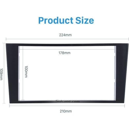 Seicane Double Din Car Stereo Radio Fascia Panel Trim Kit for 1996 Lexus LS400 Audio Fitting Adaptor Panel Plate Frame Trim